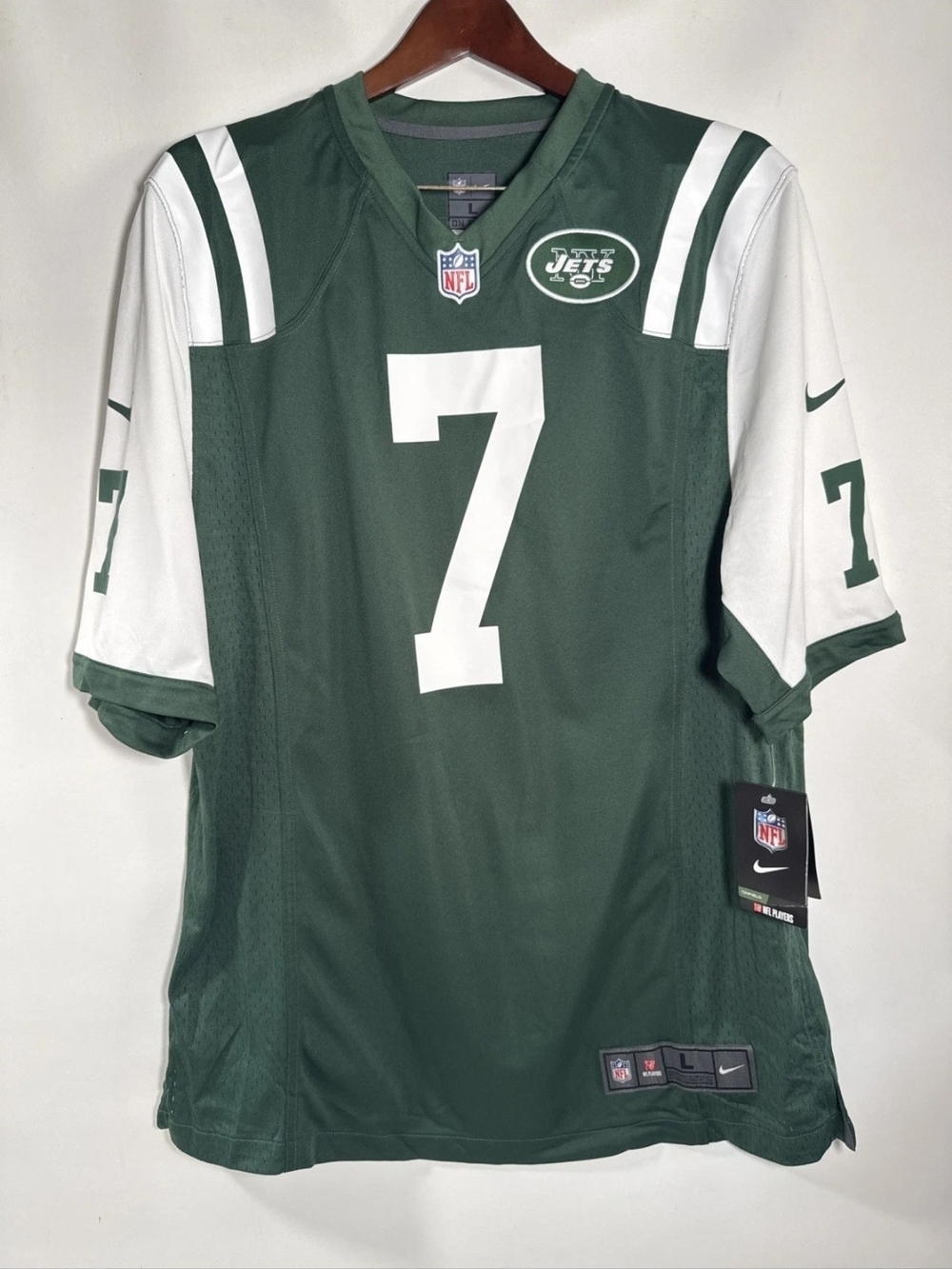 NWT! Nike NFL On Field New York Jets Geno Smith #7 Jersey Men’s Size L New!